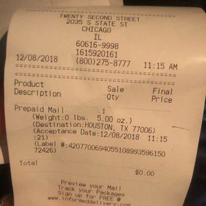 uodated tracking for buyer